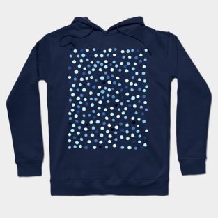 New confetti dots in blue Hoodie
